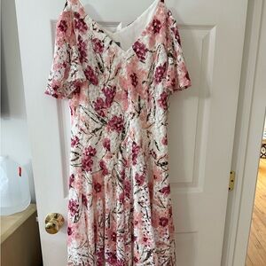 rabbit rabbit rabbit DESIGNS floral Halter Top Midi Dress